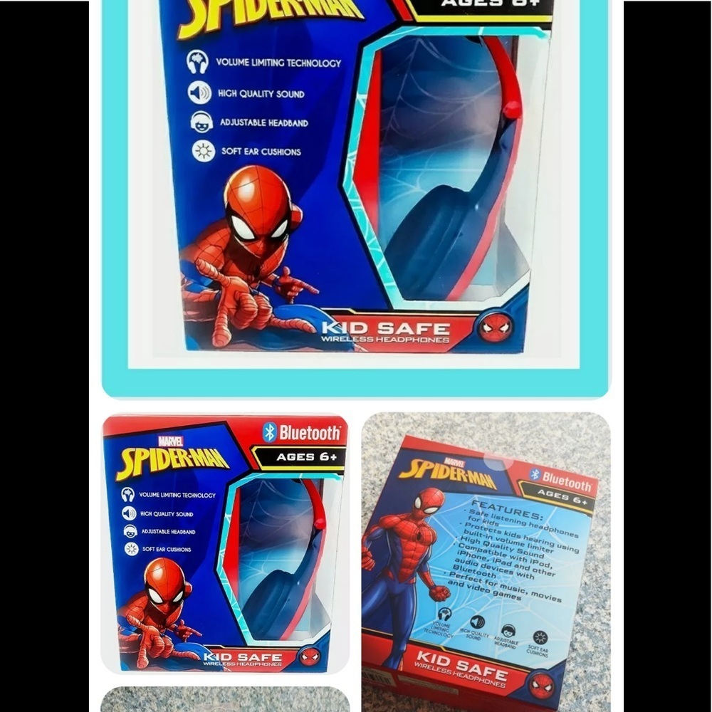 SPIDER-MAN SPIDERMAN WIRELESS
BLUETOOTH HEADPHONES HEADSET